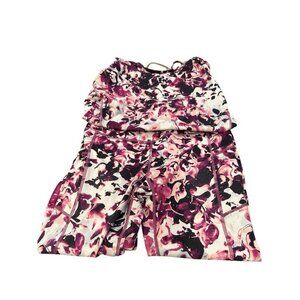 Gaiam Yoga Set Leggings and Exercise Top Multicolor Pre-owned Size Small EUC